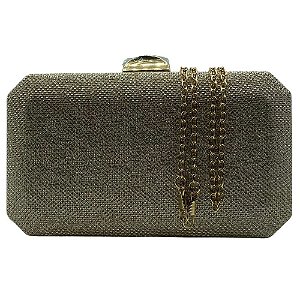 Clutch de Festa Tecido com Brilho Premium