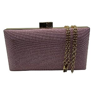 Clutch de Festa Tecido com Brilho Premium
