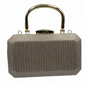 Clutch de Festa Tecido com Brilho Premium