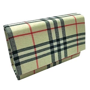 Bolsa de Festa Pequena Tecido Xadrez Clássica