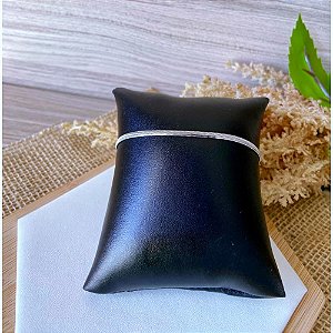 PULSEIRA AÇO INOXIDÁVEL MALHA |  FITA  FINA - PRATEADA