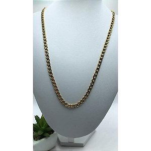 CORRENTE AÇO INOX GRUMET 1.6MM  60 CM - DOURADA