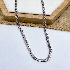 CORRENTE AÇO INOX GRUMET 1.2MM 60 CM - PRATEADO