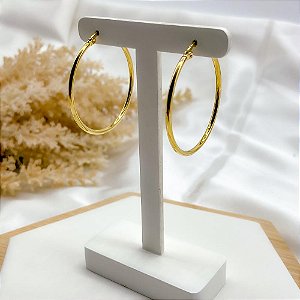 ARGOLA AÇO INOX 4CM  - DOURADA