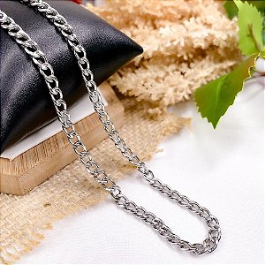 CORRENTE AÇO INOX GRUMET 1.6MM  60 CM - PRATEADA