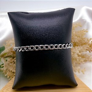 PULSEIRA AÇO INOX GRUMET 1.6 15CM - PRATEADA