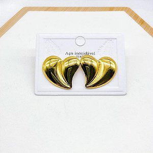 BRINCO AÇO INOXIDÁVEL CORAÇÃO - DOURADO