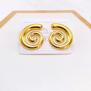 BRINCO AÇO INOXIDÁVEL ESPIRAL - DOURADO