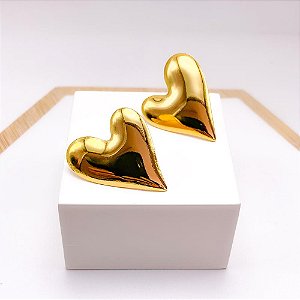 BRINCO  AÇO INOXIDÁVEL CORAÇÃO - DOURADO