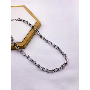 COLAR AÇO INOXIDÁVEL 45CM HARDWEAR - PRATEADO