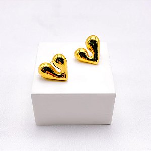 BRINCO AÇO INOXIDÁVEL CORAÇÃO - DOURADO
