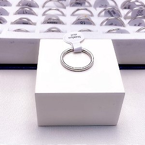 ALIANÇA TRADICIONAL AÇO INOXIDÁVEL 2MM LISA - PRATEADA
