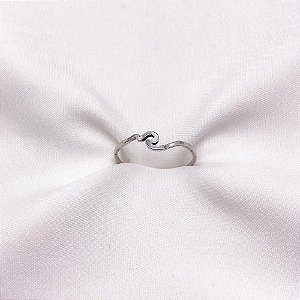 ANEL ONDA AÇO INOXIDÁVEL - PRATEADO
