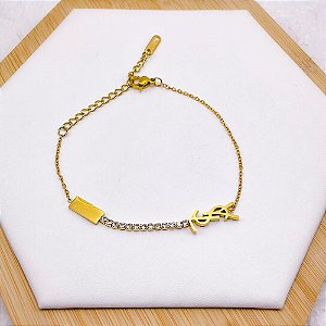 PULSEIRA AÇO INOX INSPIRE-SE PARIS RIVIERA - DOURADA