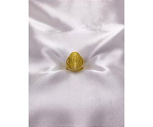 ANEL  AÇO INOXIDÁVEL MANDALA AJUSTAVEL - DOURADO (UNIDADE)