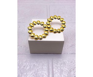 BRINCO AÇO INOXIDAVEL  CONCHAS - DOURADO