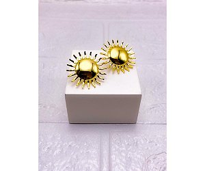 BRINCO AÇO INOXIDAVEL  SOL - DOURADO