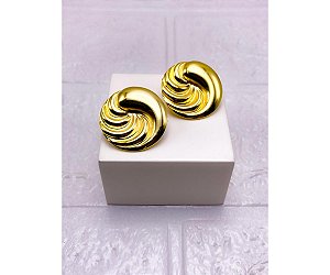 BRINCO AÇO INOXIDAVEL  GEOMETRICO - DOURADO