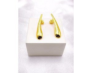 BRINCO AÇO INOX  GEOMETRICO - DOURADO