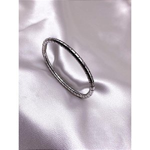 BRACELETE AÇO INOX  MINIMALISTA - PRATEADO