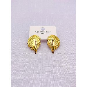 BRINCO AÇO INOXIDÁVEL GEOMETRICO - DOURADO