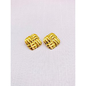 BRINCO AÇO INOXIDÁVEL GEOMETRICO - DOURADO