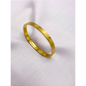 BRACELETE AÇO INOXIDÁVEL  INSPIRE-SE - DOURADO