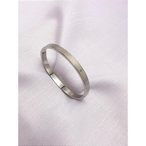 BRACELETE AÇO INOXIDÁVEL  JESU - PRATEADO
