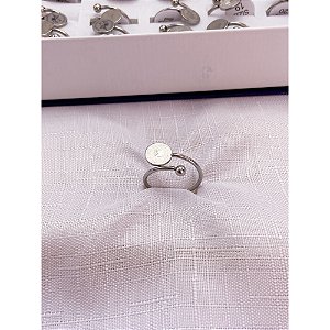 ANEL  AÇO INOXIDÁVEL RAINHA - PRATEADO (UNIDADE)