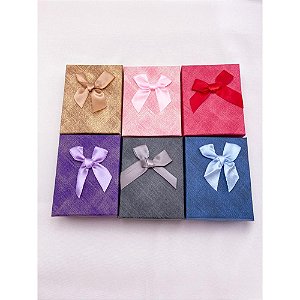 CAIXINHA DE PRESENTE  7X9CM ESTAMPA LISA - CORES SORTIDAS