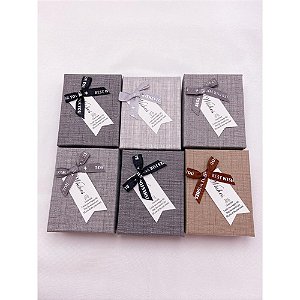 CAIXINHA DE PRESENTE  7X9CM ESTAMPA LISA - CORES SORTIDAS