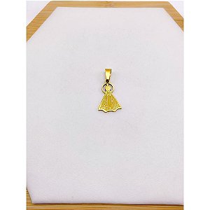 PINGENTE AÇO INOXIDÁVEL NOSSA SENHORA - DOURADO