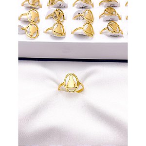 ANEL DE AÇO INOXIDÁVEL NOSSA SENHORA  - DOURADO
