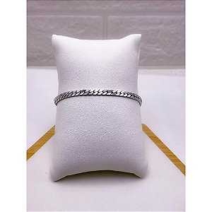 PULSEIRA AÇO INOX GRUMET 4.0 - PRATEADA