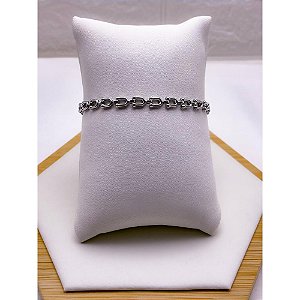 PULSEIRA AÇO INOX INSPIRE-SE - PRATEADA