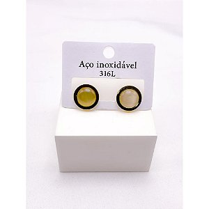 BRINCO AÇO INOXIDÁVEL REDONDO - DOURADO