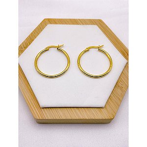 ARGOLA AÇO INOX 2,5CM - DOURADA