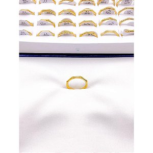 ANEL AÇO INOXIDÁVEL 2MM BAMBU - DOURADO (UNIDADE)