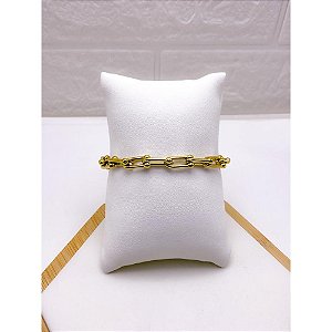 PULSEIRA AÇO INOXIDAVEL  HARDWEAR 17CM+3CM EXTENSOR - DOURADA