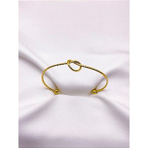 BRACELETE AÇO INOXIDÁVEL NÓ - DOURADO