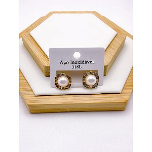 BRINCO AÇO INOXIDÁVEL PEROLA - DOURADO
