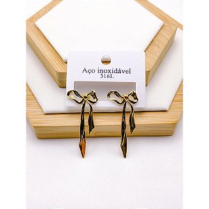 BRINCO AÇO INOXIDÁVEL LAÇO - DOURADO