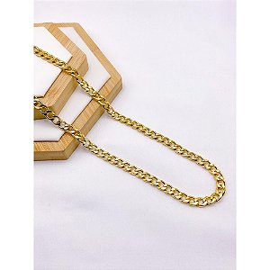 CORRENTE AÇO INOX GRUMET 1.8MM  60 CM - DOURADA