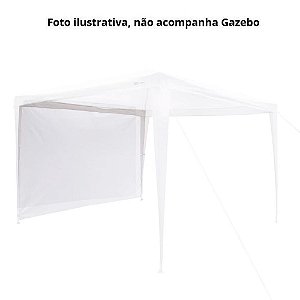 Parede para Gazebo - Tenda Fiesta Branco - Nautika