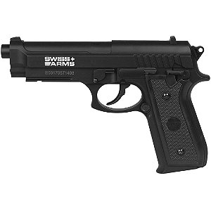 Pistola De Pressão Airgun Co2 SA P92 GNBB Polímero 4.5mm - Swiss Arms