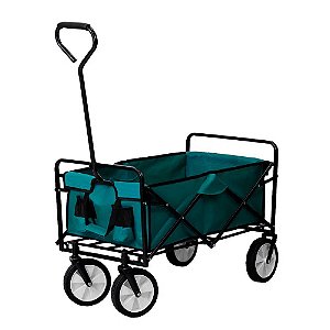 Carrinho Dobrável Para Camping Roller Verde Capacidade 80kg - Guepardo