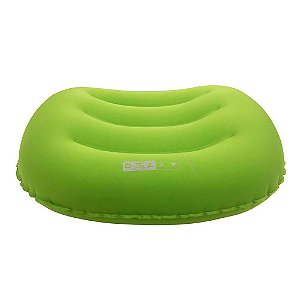 Travesseiro Inflável Portátil Pill Verde Para Camping - Azteq