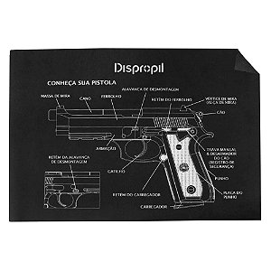 Base Para Manutenção De Pistola Gun Pad 40x27cm Neoprene - Dispropil