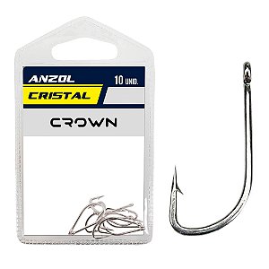 Anzol Crown Cristal Níquel 08 C/10 - Crown