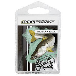 Anzol Crown Wide GAP Black 04 C/10 - Crown